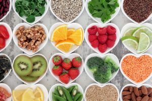 fruit, vegetable, nuts, seeds, healthy, diet